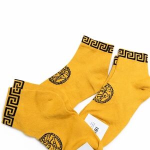 Women’s Medusa Style Gold Ankle Socks 3-Pair Bundle – One Size Fits All